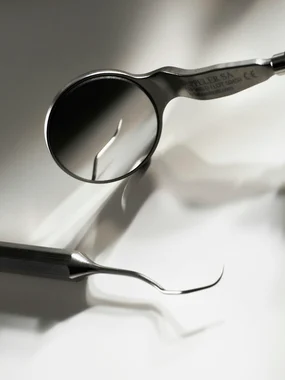 Dental mirror and probe
